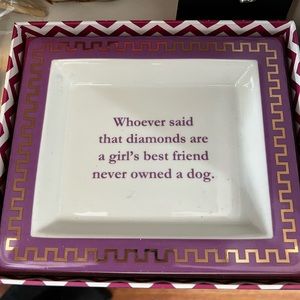 Dog Lovers Decorative Dish by Twos Company